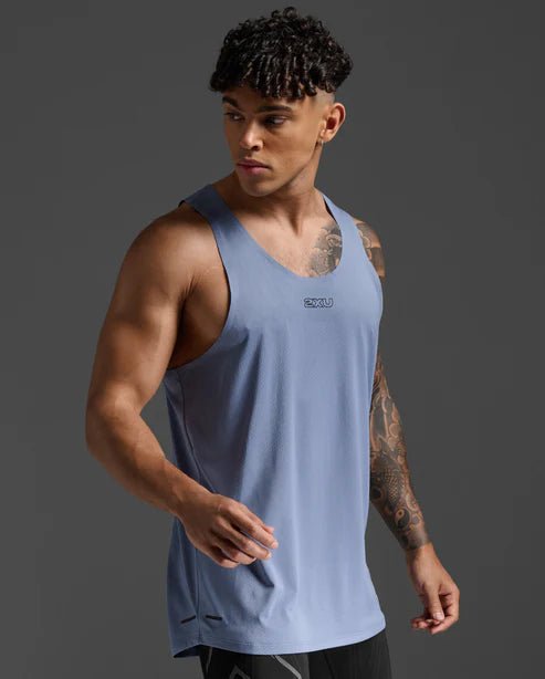 2XU Men's Light Speed Tech Singlet - Run Trails