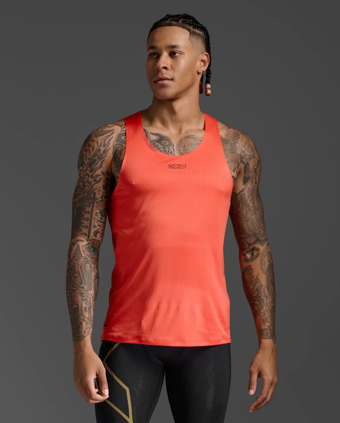 2XU Men's Light Speed Tech Singlet - Run Trails