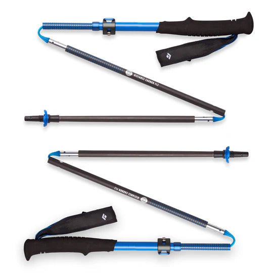 Black Diamond Distance Carbon FLZ Trekking Poles Ultra Blue