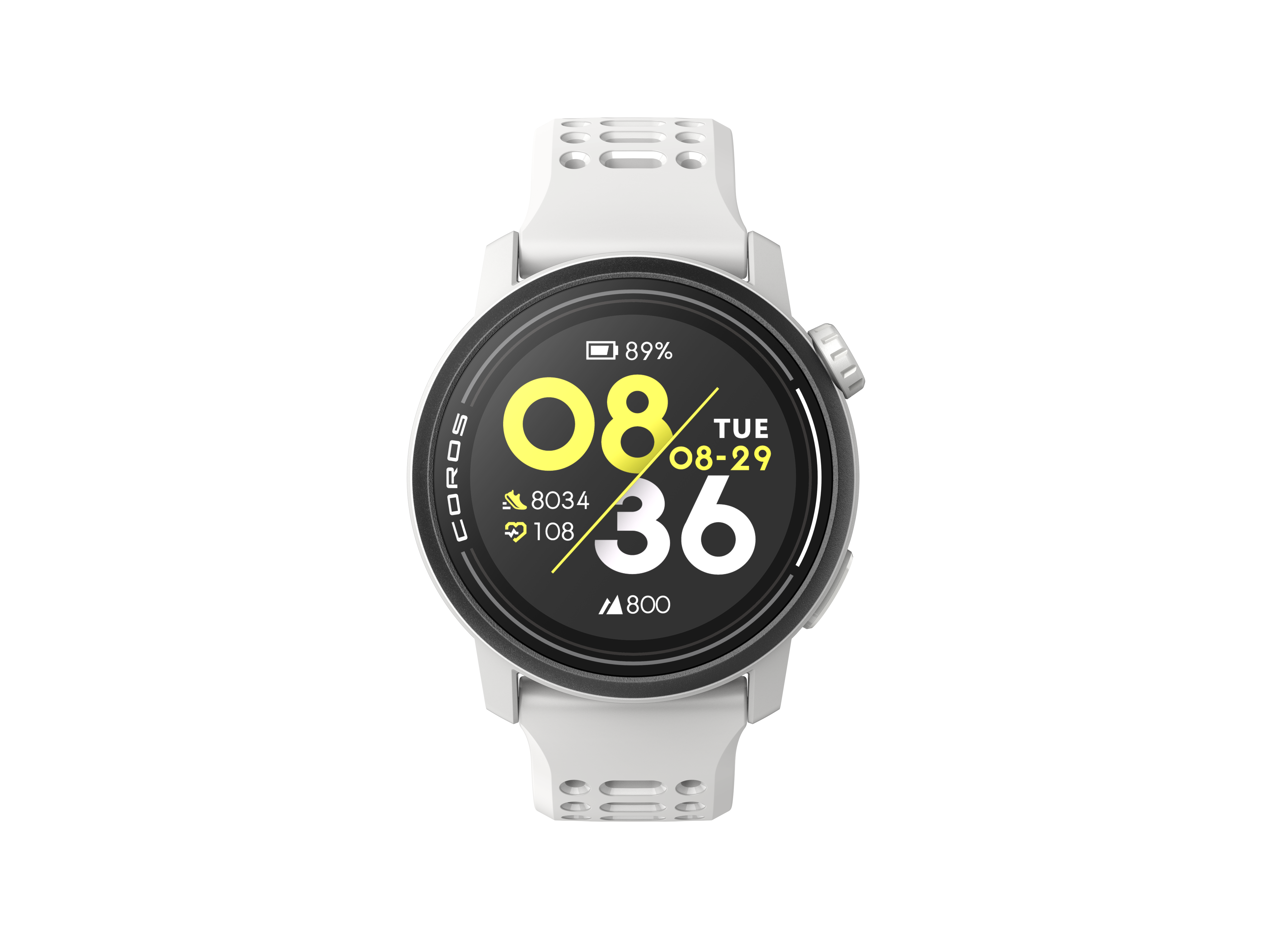 COROS PACE 3 GPS Sport Watch White w/ Silicone Band