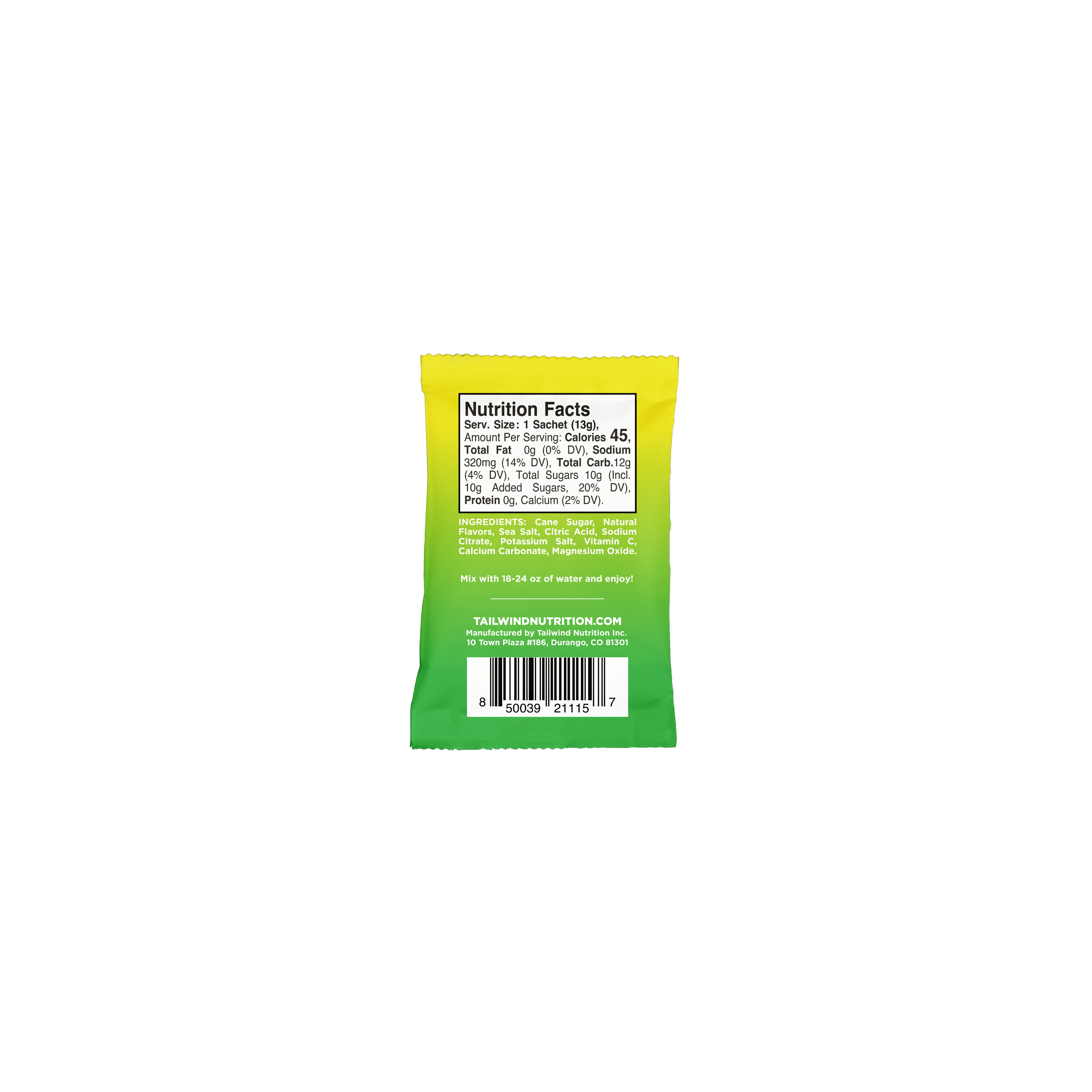 Tailwind Rapid Hydration Drink mix  - single serve