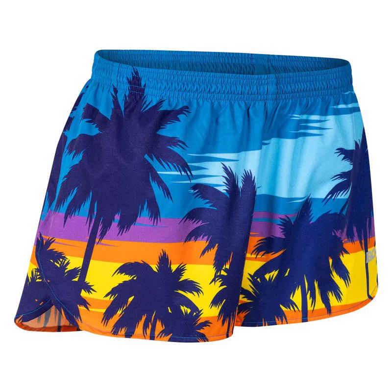 BOA Men's Printed 3" Half Split Shorts - Sunrise Vibes - Run Trails