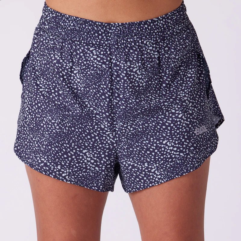BOA Women's AeroPro 3" Split Shorts - Cheetah - Run Trails