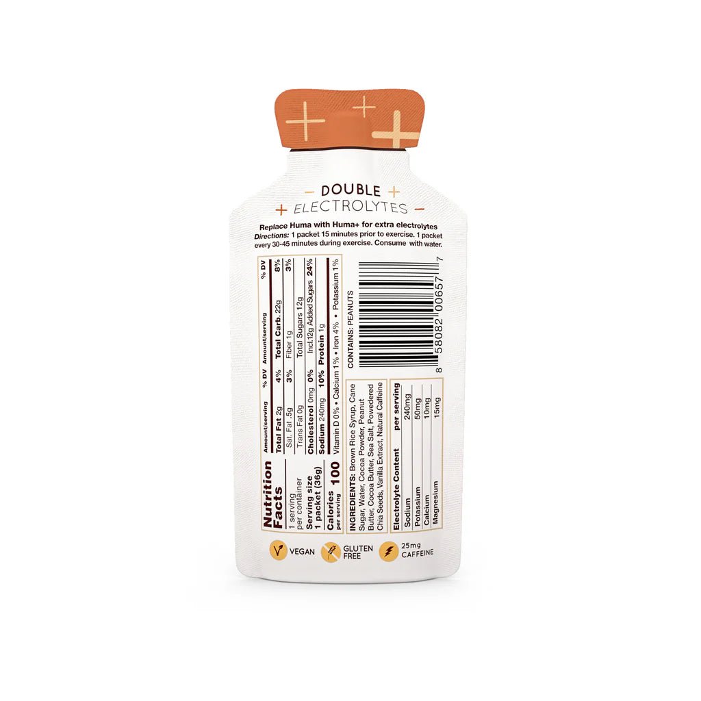 Huma Gel Plus - Chocolate Peanut Butter - Run Trails