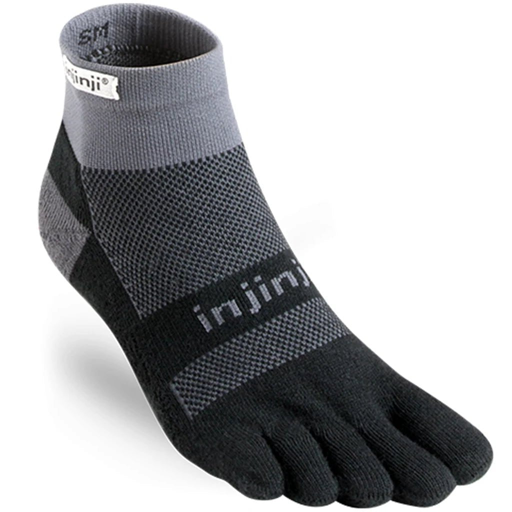 Injinji Run Mini - Crew Socks - Unisex Toe Socks for Running | Blister Prevention - Run Trails