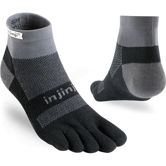 Injinji Run Mini - Crew Socks - Unisex Toe Socks for Running | Blister Prevention - Run Trails