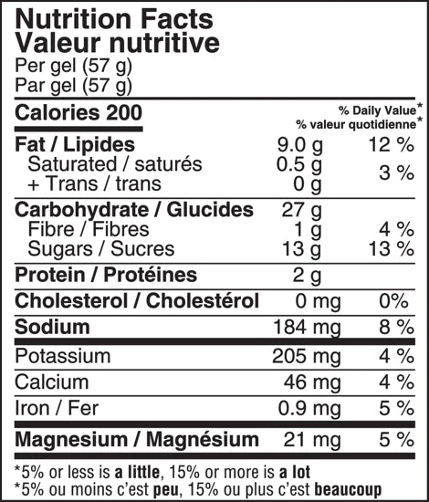Naak Chocolate Ultra Energy Gel with Caffeine - Run Trails