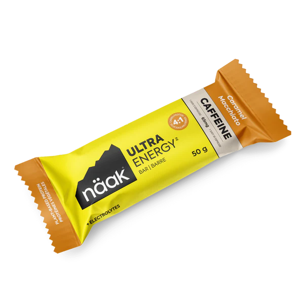 Naak Caramel Macchiato Ultra Energy Bar with Caffeine