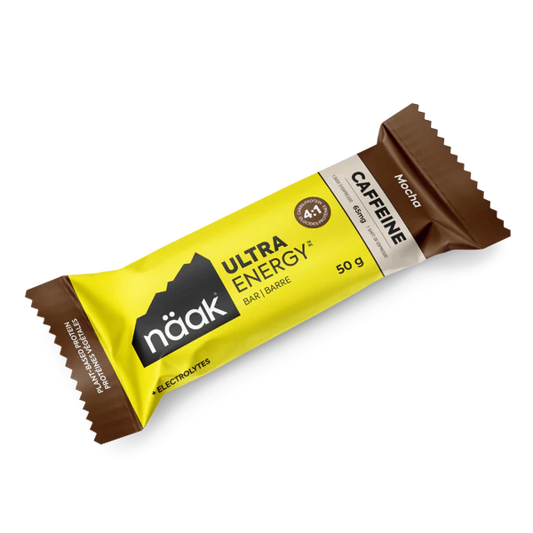 Naak Mocha Ultra Energy Bar with Caffeine