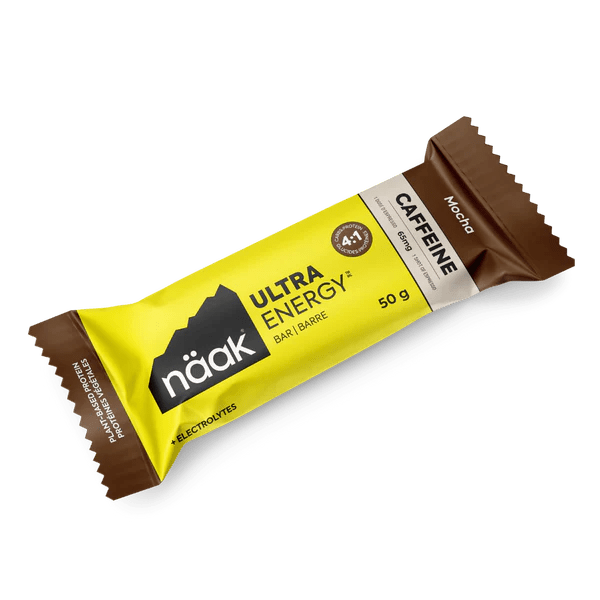 Naak Mocha Ultra Energy Bar with Caffeine - Run Trails