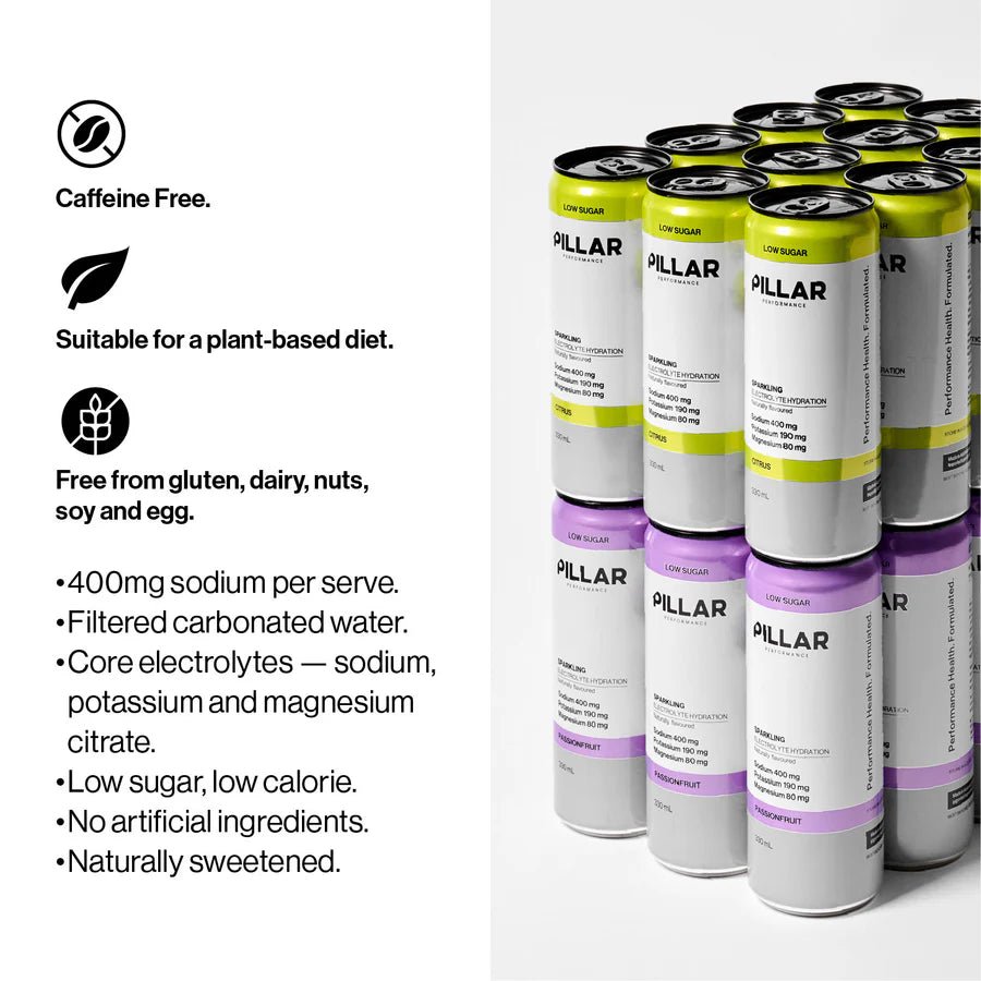 Pillar Sparkling Electrolyte Drink - Run Trails