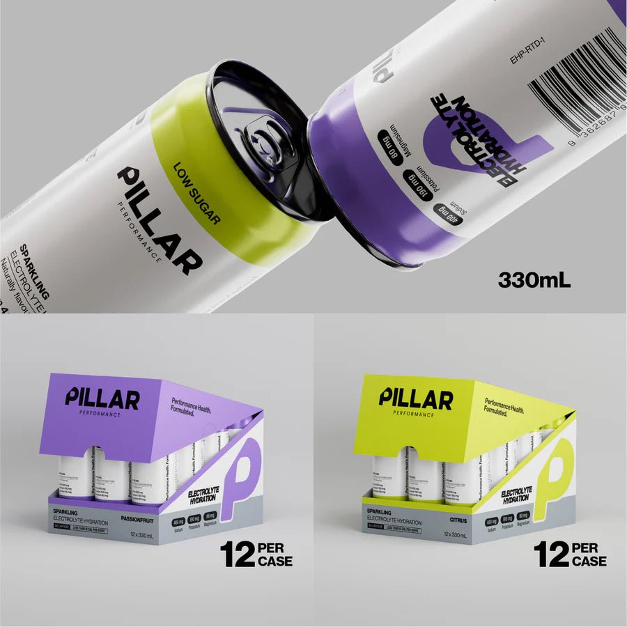 Pillar Sparkling Electrolyte Drink - Run Trails