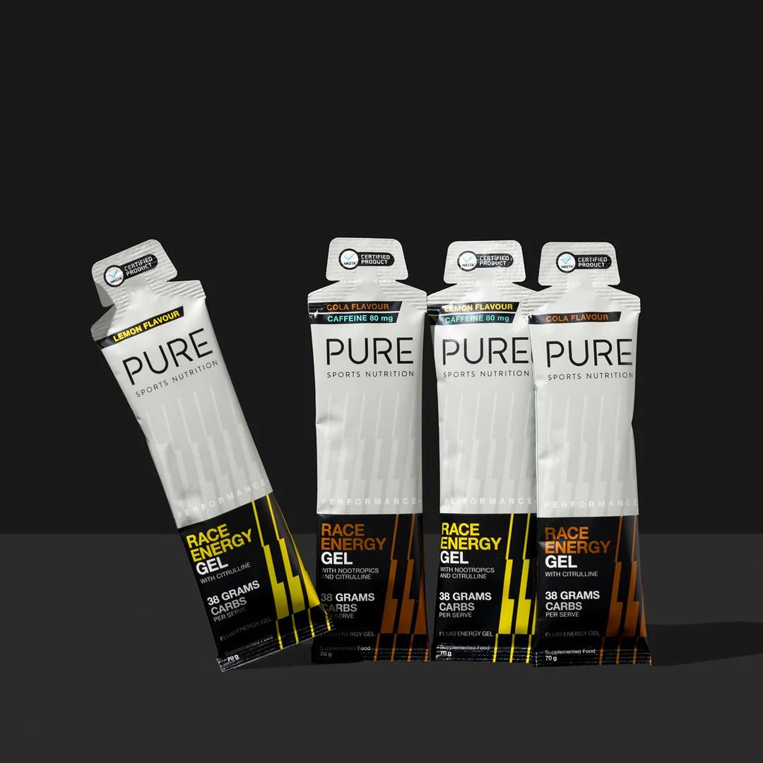 Super Performance Gel PURE Performance + Race Energy Gel | 38g Carbs + Electrolytes | Run Trails