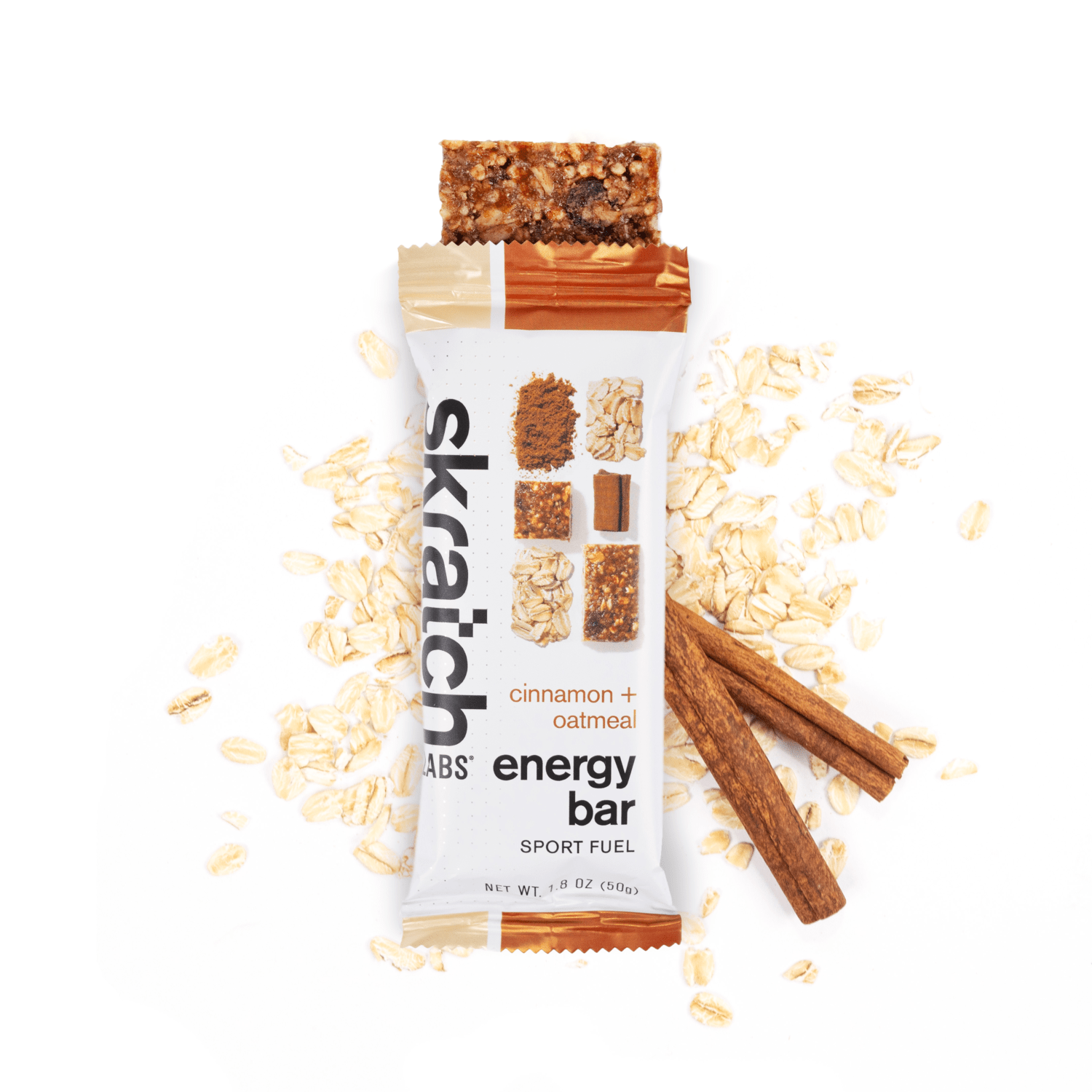 Skratch Labs Anytime Energy Bar - Premium Sport Fuel Energy Bar 50g - Run Trails