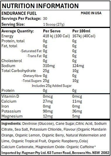 Tailwind Endurance Fuel - Raspberry Caffeinated - Run Trails